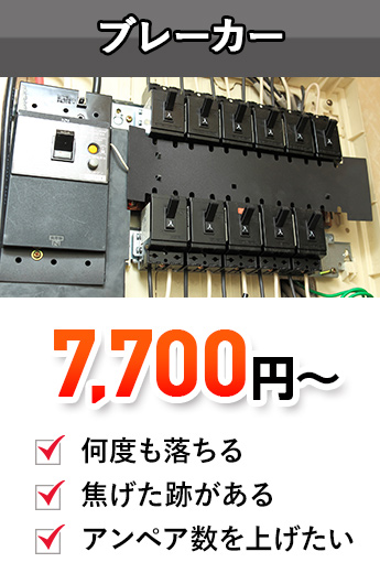 ブレーカー,ブレーカー交換,ブレーカー故障,ブレーカー設置,ブレーカートラブル,ブレーカー漏電